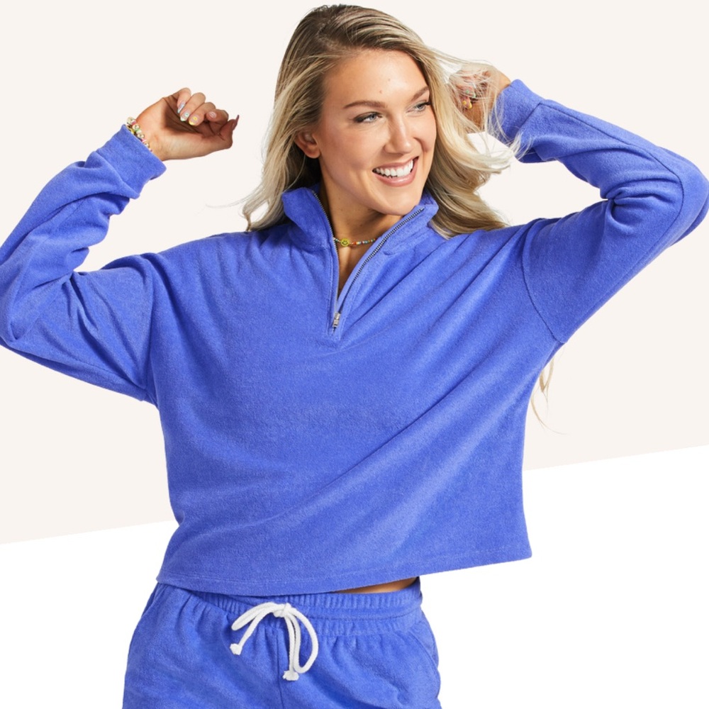 French Terry Peloton Quarter Zip